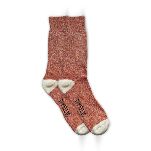IVY ELLIS Mens JoJo Yosemite Socks in Rust