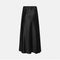 BERENICE Jojo Satin Long Skirt With Rhinestones in Black