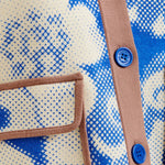 ESSENTIEL ANTWERP Joly Printed Knit Jacket in Blue