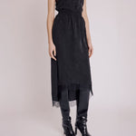 BERENICE Jude Lace Hem Skirt in Black
