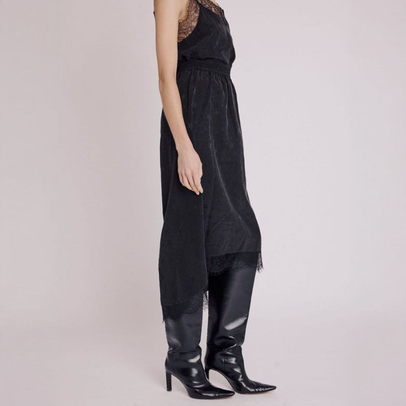 BERENICE Jude Lace Hem Skirt in Black