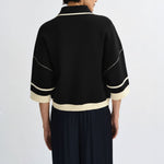 ESSENTIEL ANTWERP Jugly Knit Cardigan in Black