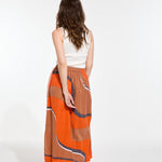 MAPOESIE Juliette Madone Skirt in Vermilion