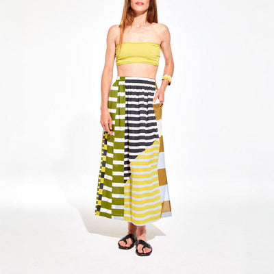 MAPOESIE Juliette Sol Skirt in Khaki