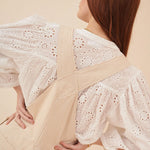 Ketty Broderie Anglaise Blouse in White