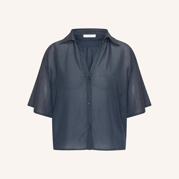 BY-BAR Kick Blouse in Navy Blue