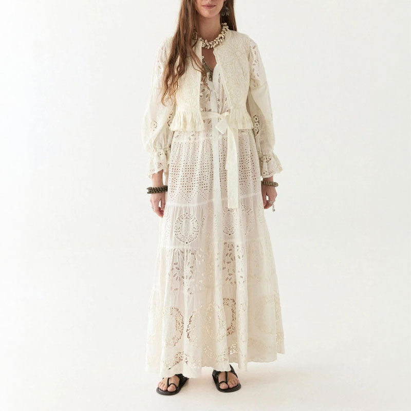 MAISON HOTEL Lilbet Dress in Shell