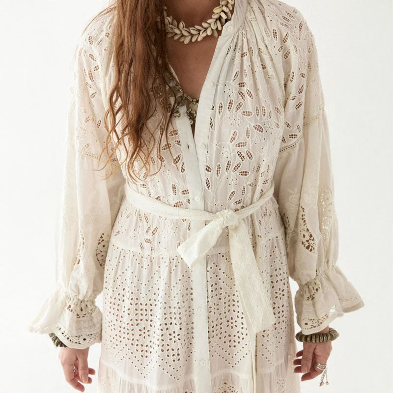 MAISON HOTEL Lilbet Dress in Shell