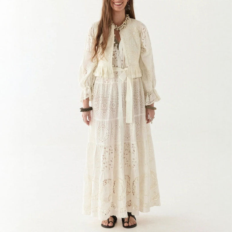 MAISON HOTEL Lilbet Dress in Shell