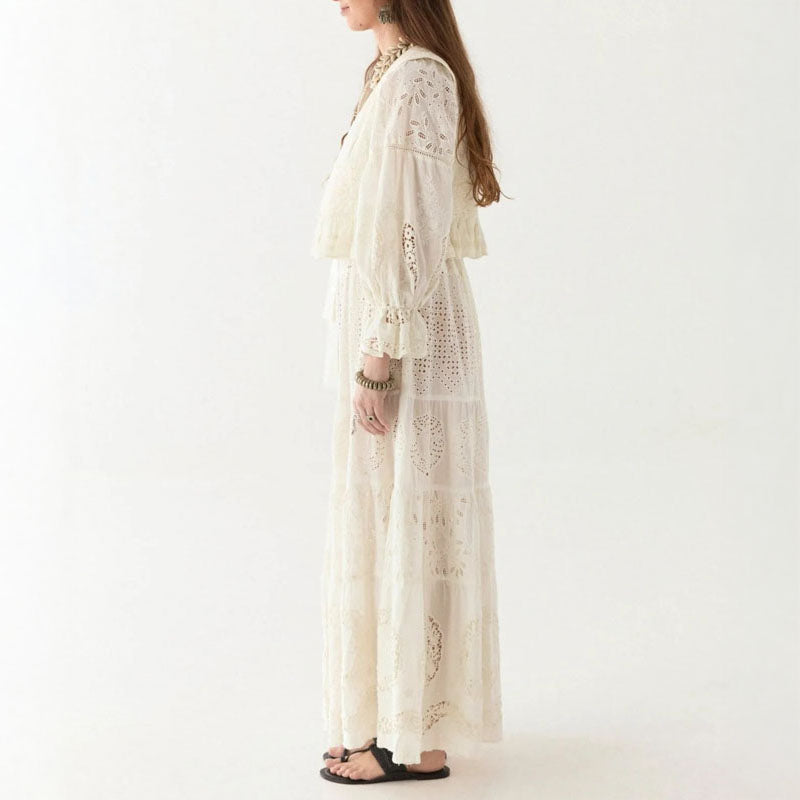 MAISON HOTEL Lilbet Dress in Shell