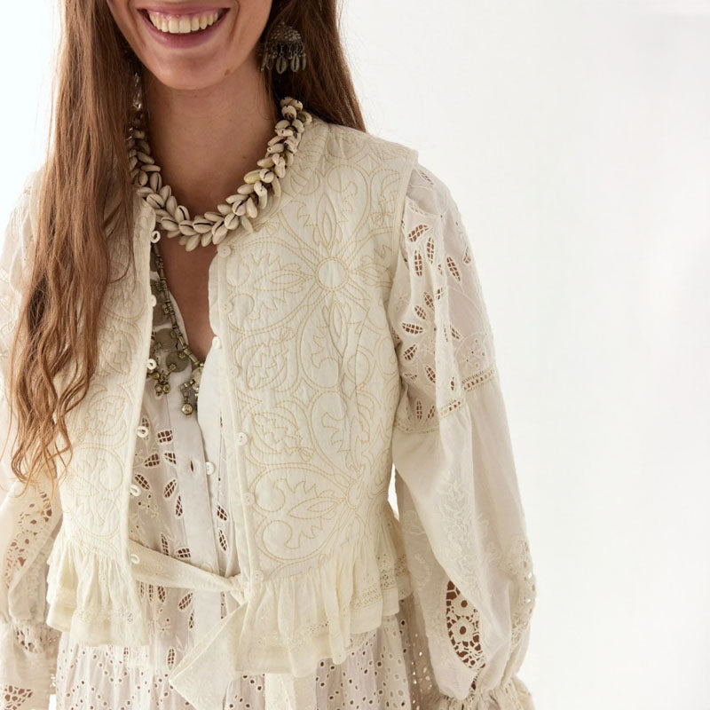 MAISON HOTEL Lilbet Dress in Shell