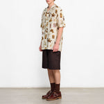 EDMMOND STUDIOS Magnets Short Sleeve Shirt in Plain Off White