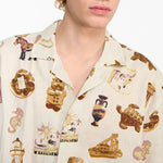 EDMMOND STUDIOS Magnets Short Sleeve Shirt in Plain Off White