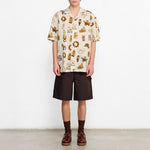 EDMMOND STUDIOS Magnets Short Sleeve Shirt in Plain Off White