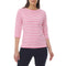 MOUSQUETON Marina Stripe Top in Ecru/Red