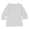 MOUSQUETON Marina Stripe Top in Ecru/Pale Blue