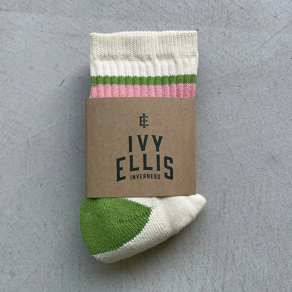 IVY ELLIS Womens Puck Socks in Mizzy