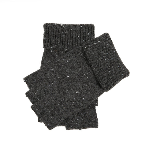 DENTS Lymington Fingerless Gloves in Charcoal