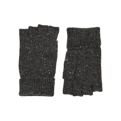 DENTS Lymington Fingerless Gloves in Charcoal