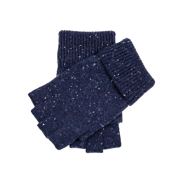 DENTS Lymington Fingerless Gloves in Navy