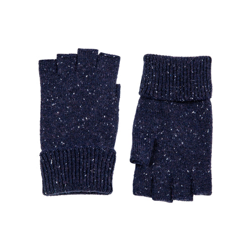 DENTS Lymington Fingerless Gloves in Navy