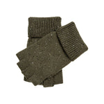 DENTS Lymington Fingerless Gloves in Olive