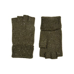 DENTS Lymington Fingerless Gloves in Olive