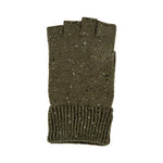 DENTS Lymington Fingerless Gloves in Olive