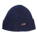 BARBOUR Carlton Beanie Hat in Navy