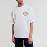 WAX LONDON Milton Short Sleeve Tee in Off/White