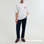 WAX LONDON Milton Short Sleeve Tee in Off/White