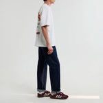 WAX LONDON Milton Short Sleeve Tee in Off/White