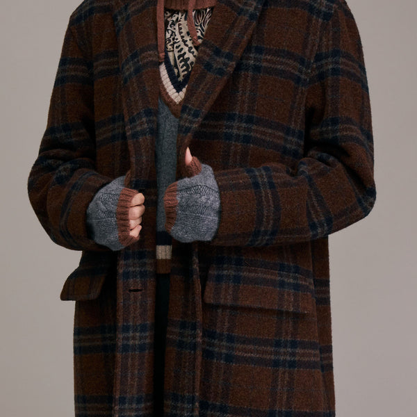 DIEGA Miteo Extra Fine Merino Mittens in Grey