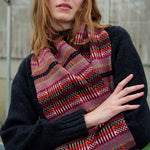 QUINTON & CHADWICK Modern Tartan Scarf in Forest