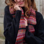 QUINTON & CHADWICK Modern Tartan Scarf in Forest