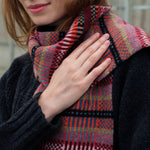 QUINTON & CHADWICK Modern Tartan Scarf in Forest