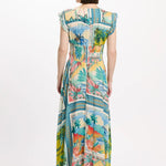 MISS JUNE Taly Printed Long Dress in Multi