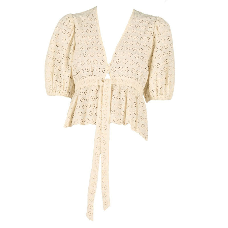 TRAFFIC PEOPLE Margot Top in Cream