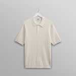 WAX LONDON Naples Short Sleeve Polo in Ecru