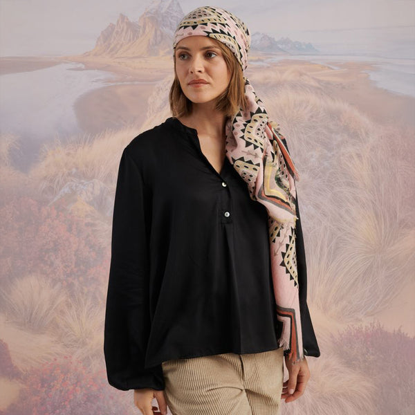 STORIATIPIC Nath Scarf in Rose