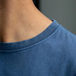 BILLYBELT Garment Dyed T Shirt in Marine Blue
