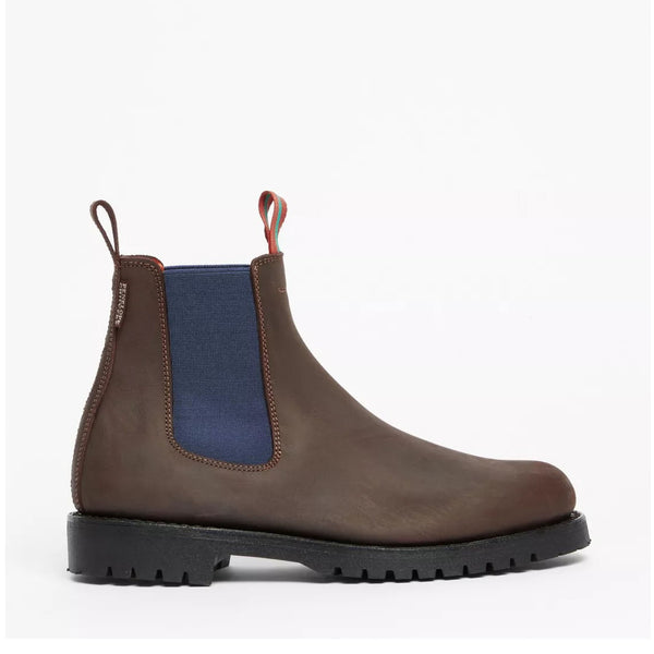 PENELOPE CHILVERS Nelson Leather Boot in Brown/Blue