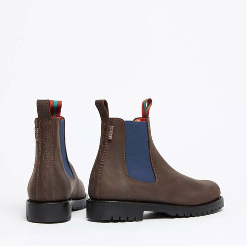 PENELOPE CHILVERS Nelson Leather Boot in Brown/Blue