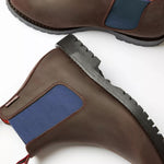 PENELOPE CHILVERS Nelson Leather Boot in Brown/Blue