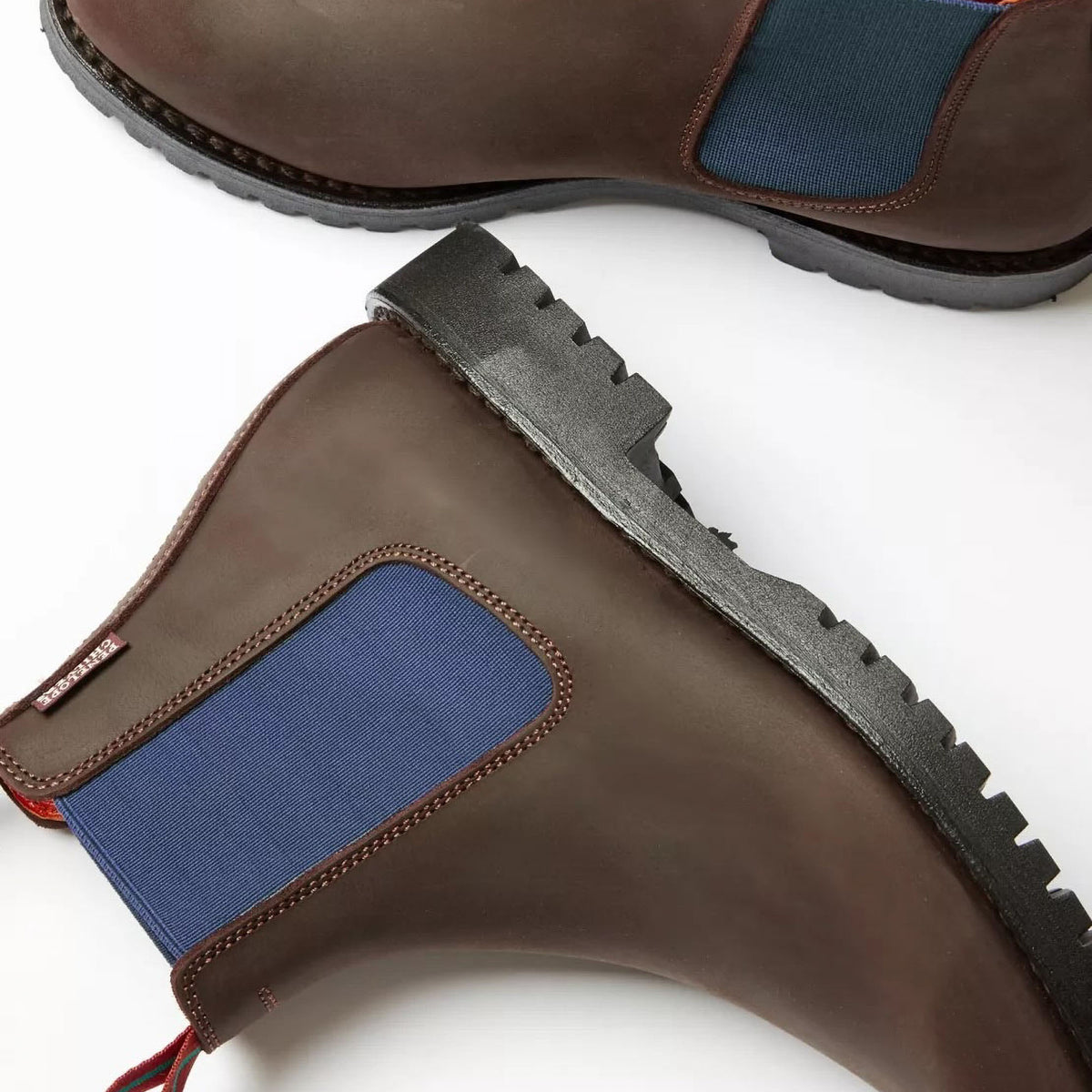 PENELOPE CHILVERS Nelson Leather Boot in Brown/Blue