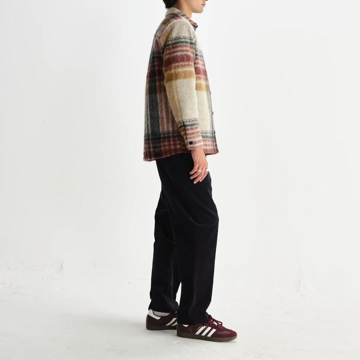 WAX LONDON Nolan Overshirt in Natural and Multicolour