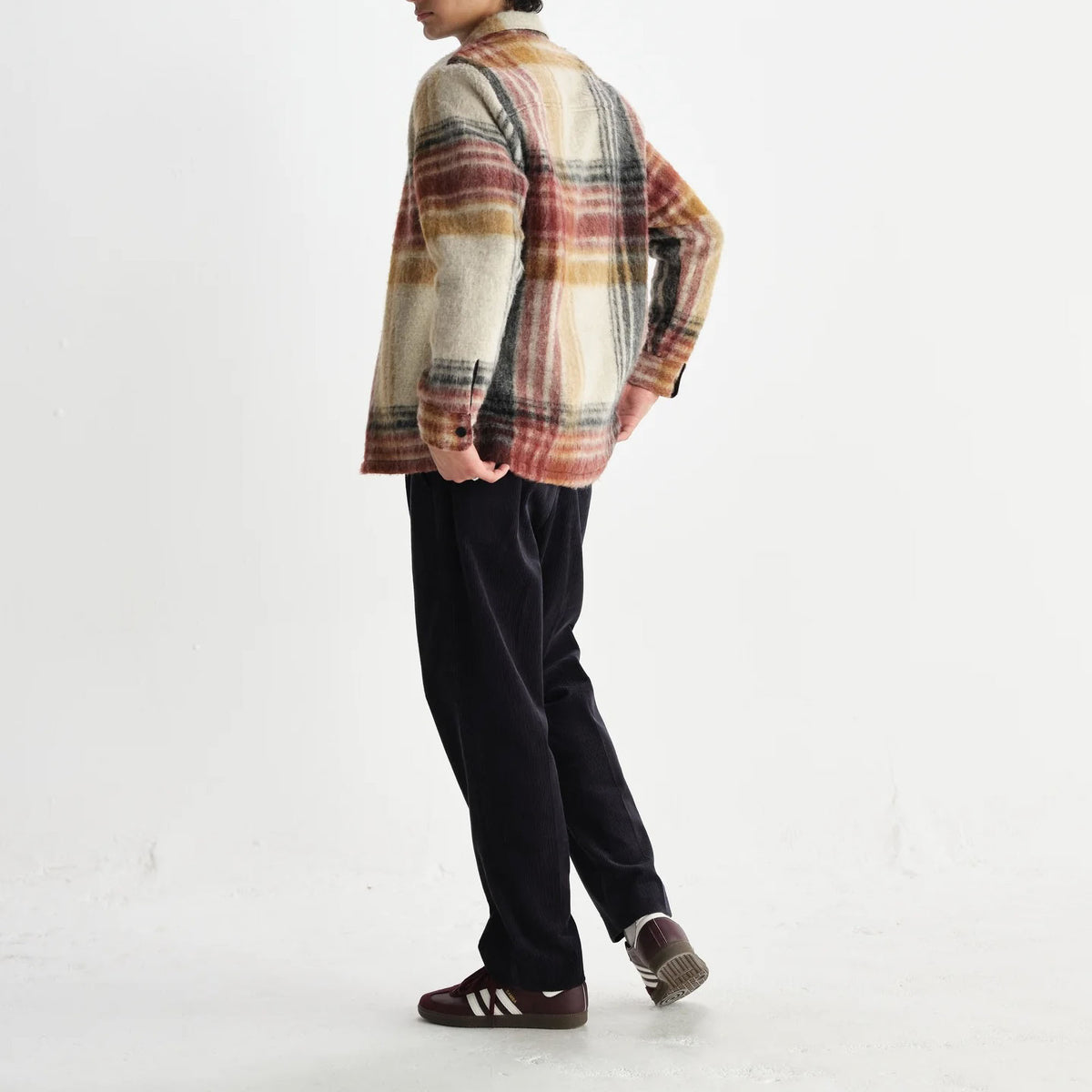 WAX LONDON Nolan Overshirt in Natural and Multicolour