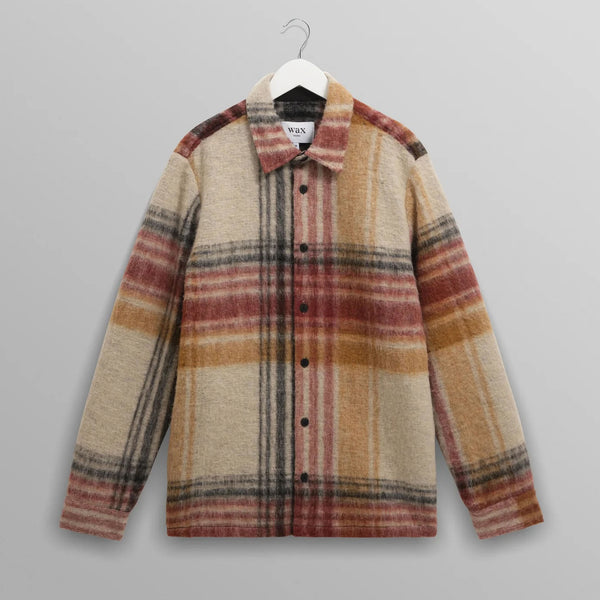WAX LONDON Nolan Overshirt in Natural and Multicolour