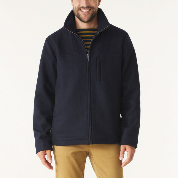 MOUSQUETON Noroit Cotton Canvas Jacket in Marine