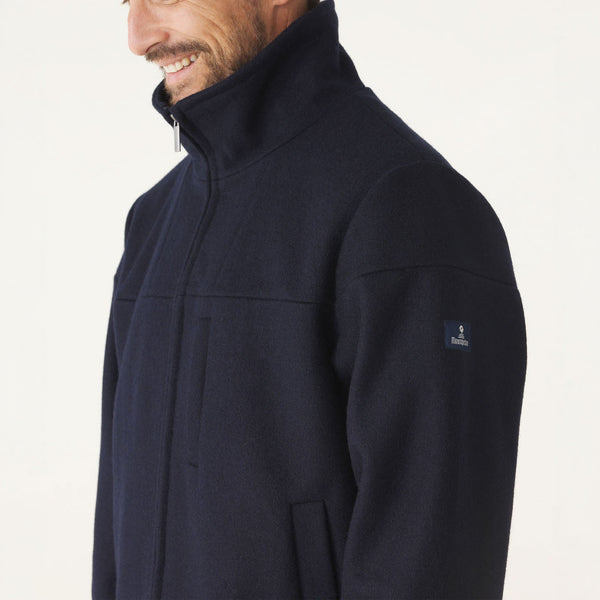 MOUSQUETON Noroit Cotton Canvas Jacket in Marine